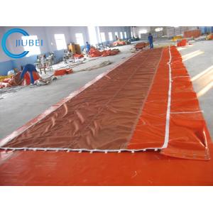 Buy cheap Intertidal Floating Oil Boom Fence Absorbent Flat Foam PVC  Fabric from wholesalers