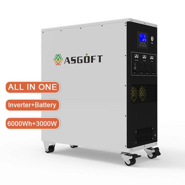 Quality Solar Charged Portable Power Bank 6Kwh Battery and 3Kw Inverter Portable Mobile Power for sale