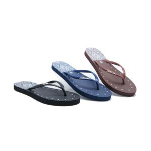 Wedge Ladies Flip Flop PVC Upper PE Sole Plastic Flip Flop