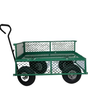 Iron Handle Garden Wagon Cart Collapsible Utility Wagon For Tools And Shopping