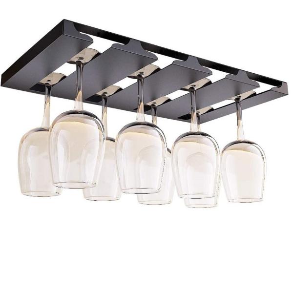 Quality Zinc Plating Glass Cup Hanging Holder Metal Hanging Organizer for Bar and Restaurant for sale