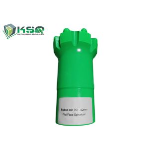 Buy cheap Hard Rock Drill Head T51-102mm Flat Face Spherical Thread Rock Drill Button Bit for Mining from wholesalers