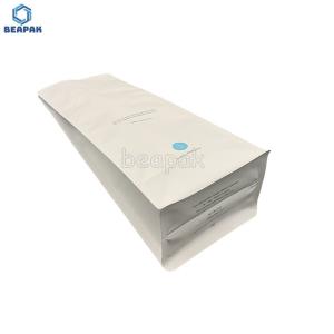 Custom Printed Coffee Plastic Reseal Flat Bottom Pouches