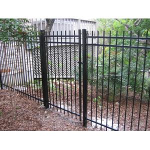 Buy cheap 2.1x2.4m Powder Coated Ce Passed Wrought Iron Picket Fence For High Security from wholesalers