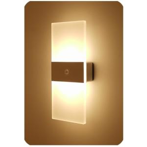 Buy cheap Acrylics Metal Rechargeable LED Wall Light With PIR Motion Sensor from wholesalers