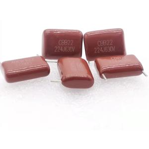 Durable Fireproof Plastic Film Capacitor , 0.22uF Metallized Polypropylene