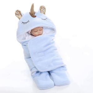 Buy cheap 65X75cm Fleece Swaddle Blanket 0-3 Months Polyester Unicorn Soft Fleece Blanket from wholesalers