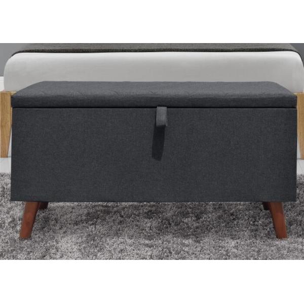 Buy cheap Dark Grey Fabric Storage Ottoman from wholesalers