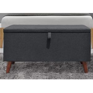 Buy cheap Dark Grey Fabric Storage Ottoman from wholesalers