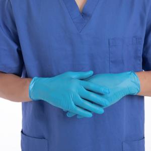Buy cheap Medical Examination Disposable Protective Gloves Nitrile Black White Blue from wholesalers