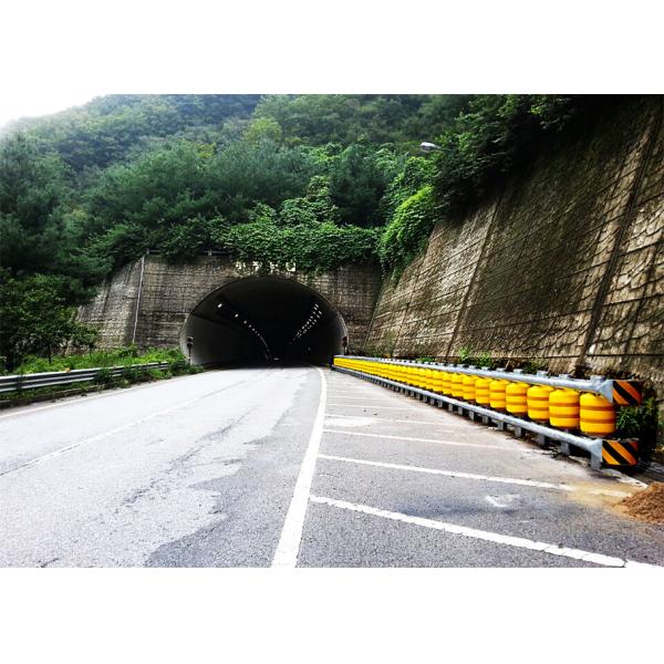 Buy cheap Highway Safety Yellow Polyurethane Roller Crash Barrier Fence System from wholesalers