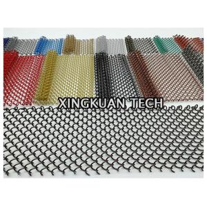 Buy cheap Colorful Decorative Mesh Curtain , Metal Coil Drapery 4mm 6mm 8mm Aperture from wholesalers