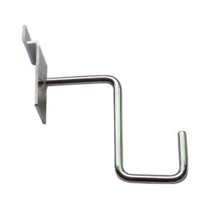 Buy cheap Iron Wire Mesh Display Hooks Bright Chrome 115mm Grid Mesh Hooks from wholesalers