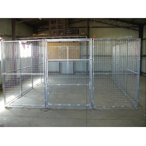 Safety Welded Wire Metal Dog Kennel Anti Rust Multiple Sizes 8'L*8'W*6'H