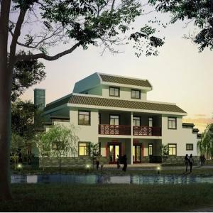 Two Floor Modern Prefabricated Modular Homes Luxury Fast Construction