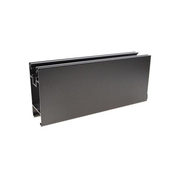 Quality 6063 Shiny Grey Powder Coated Aluminium Extrusions For Building for sale