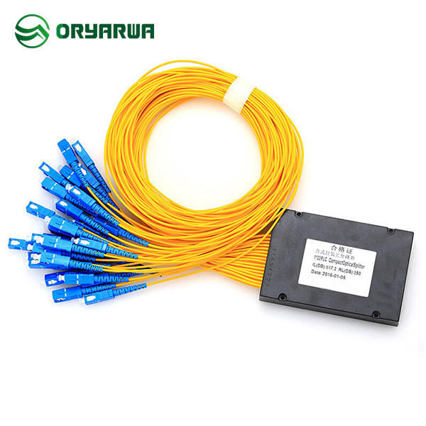 Buy cheap SM MM Fiber Optic 1x32 Cassette PLC Splitter ABS Material from wholesalers