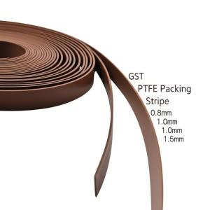 Brown PTFE Guide Stripe Tape (GST) with 60%PTFE + 40%bronze for High Temperature