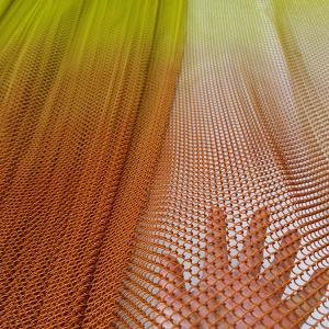 Buy cheap Graduated Color Aluminum Chain Link Mesh Metal Coil Curtain Ceiling Decoration in a Restaurant from wholesalers