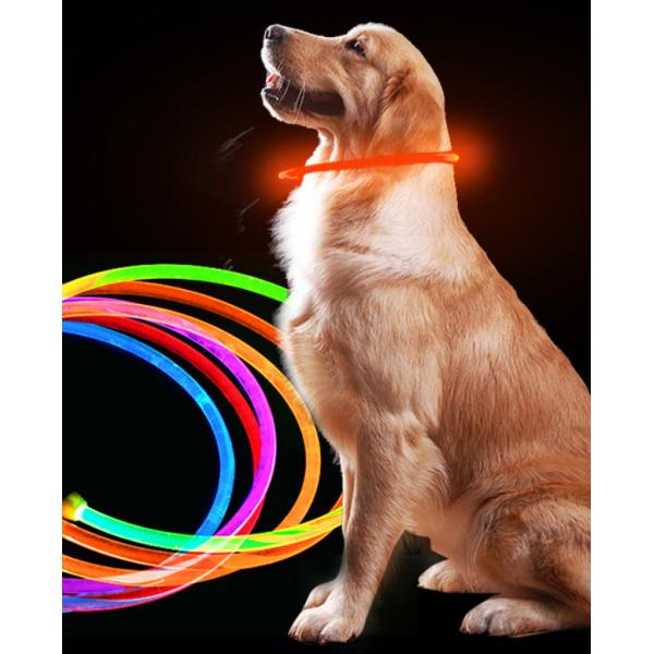 Quality Rechargeable Led Leather Dog Collars Light Up Flashing Dog Collar for sale