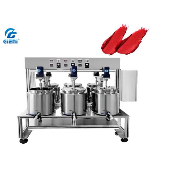 Adjustable Temperature Lipstick Melting Tank with Six Units , Double Jacket /