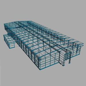 Buy cheap Customizable Steel Frame Building 50x30x10m Long-lasting Construction from wholesalers