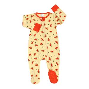 Buy cheap Boys' And Girls' Newborn Footed Rompers Zip Front Non-Slip from wholesalers