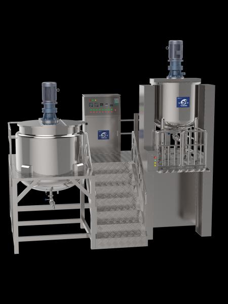 Quality Cosmetic Heating Homogenizing Mixing Tank With Agitator Liquid Soap Making Machine Liquid Detergent Mixier for sale