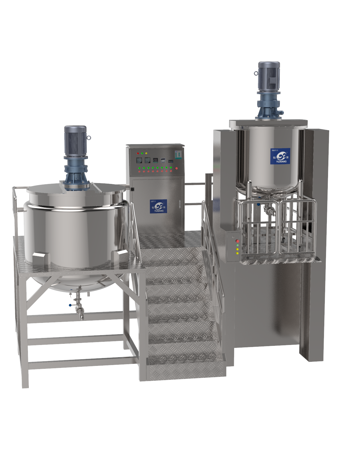 Buy cheap Cosmetic Heating Homogenizing Mixing Tank With Agitator Liquid Soap Making Machine Liquid Detergent Mixier from wholesalers