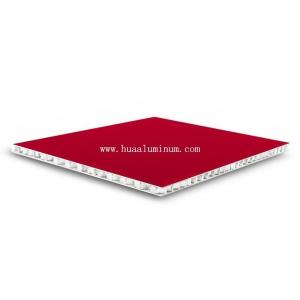 Buy cheap CE Red Antibacterial Aluminium Honeycomb Sandwich Panel Outdoor from wholesalers