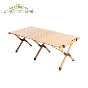 Buy cheap Wood Portable Folding Camping Table Egg Roll For Picnic Detachable from wholesalers