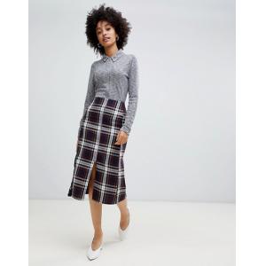 Buy cheap 2019 fashionable new arrival tartan with zip detail midi skirt from wholesalers