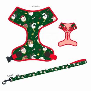 Buy cheap Adjustable Christmas Dog Harness And Leash Breathable Polyester Dog Harness from wholesalers