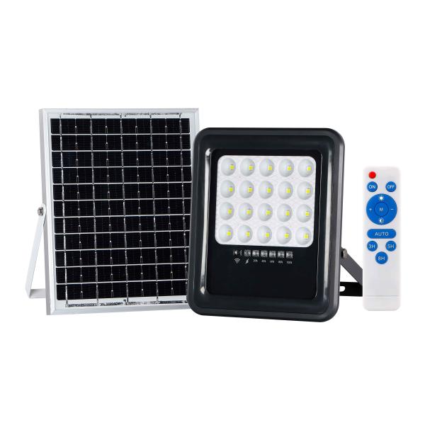 Quality 30AH Solar Powered Floodlight PIR Sensor Super Brightness Waterproof ABS For Yard Garden for sale