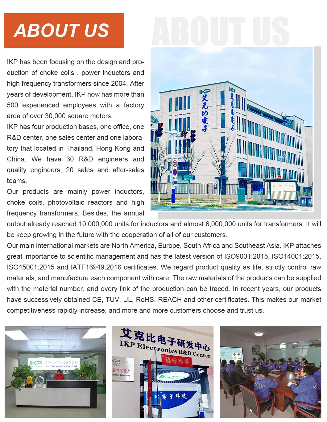 High Quality Coil Inductor, Common Mode Inductor with RoHS, Ce, UL