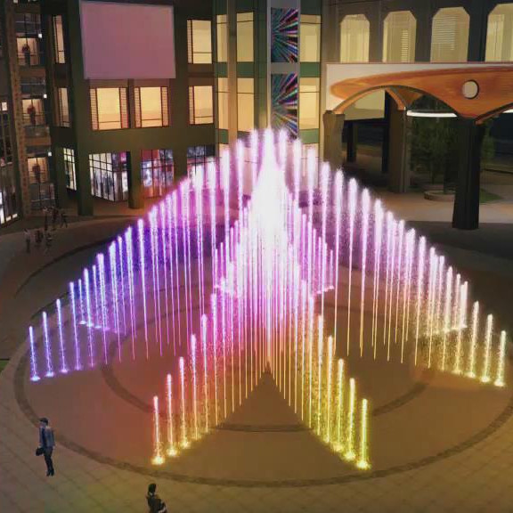 Quality Custom Made Floor Fountains With Beautiful Video Stainless for sale