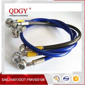 Buy cheap ISO9001Certificated DOT FMVSS106 approved 1/8 size racing car and racing motorcycle stainless steel braided  hose from wholesalers