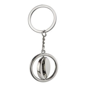Buy cheap Hot Sales 360 Rotating Sublimation Blank Metal Keychain Custom Logo Laser Engraving QR Code Double Sided Promotional Gift from wholesalers