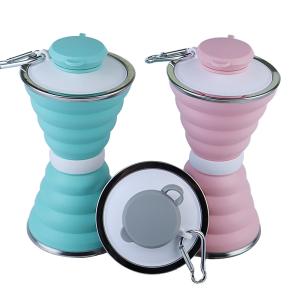 Buy cheap OEM Folding Silicone Collapsible Water Bottles Customized 500ml from wholesalers