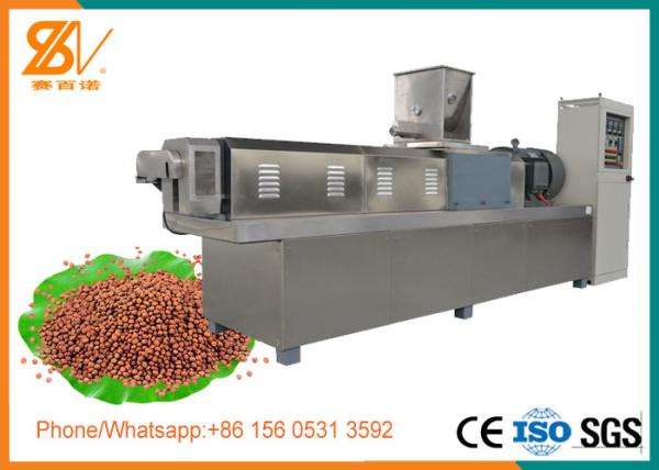 Buy cheap Double Screw Floating Fish Feed Extruder Machine Stainless steel 304 Material from wholesalers