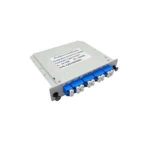 FTTH LGX Type 1x2/1x4/1x8 LC UPC SM 0.9mm Fiber Optic PLC Splitter with PP
