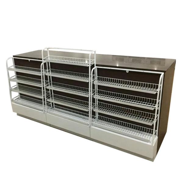 Buy cheap Customization Supermarket Register Counter Eco Friendly Cashier Counter from wholesalers