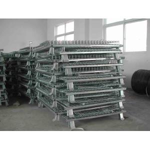 Collapsible Stacking And Folding Mesh Security Cages Heavy Duty Cargo Storage