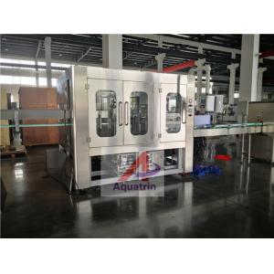 1.9kw 2000BPH Carbonated Drink Bottling Machine PLC Stainless Steel