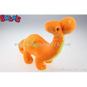 Buy cheap Soft Orange Plush Dinosaur Toy With Embroidery Body from wholesalers