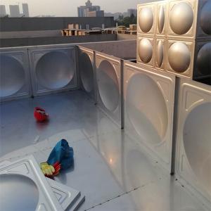 Buy cheap Welding Insulated Water Tank 1.2mm - 3mm Panel Thickness Silver color from wholesalers