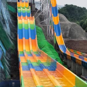Buy cheap Attractive Racing Water Slide Rainbow Theme Park Equipment Oxidation Resistant from wholesalers