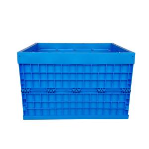 750*580mm Larger Plastic Collapsible Logistics Containers With Casters