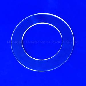 High Light Transmittance Custom Round Quartz Flange Seal Transparent Sheet