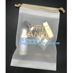 Buy cheap Biodegradable Environment friendly Hotel packaging clothes for laundry plastic bag Customized Poly Plastic Drawstring cu from wholesalers